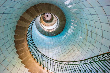Fotobehang Trappen Vuurtorentrap op Île Vierge Bretagne  © Willy Mobilo