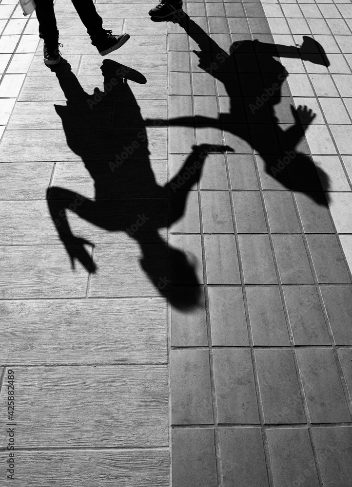 Silhouette of Childs
