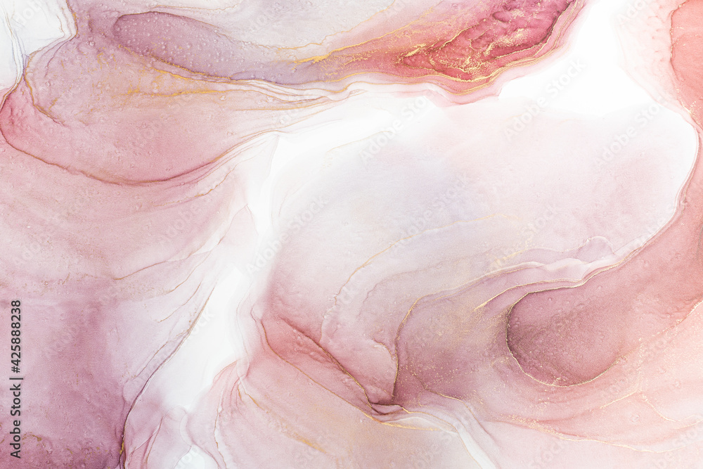 Fototapeta Alcohol ink art colorful background. Fluid art texture. Marble illustration. Abstract wallpaper