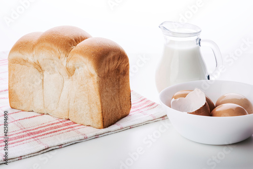 Bread homemade isolated on white background
