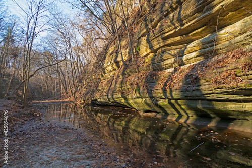 Winter Morning Light in a Secluded Canyon photo