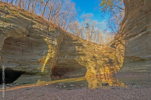 Winter Afternoon Shadows in a Deep Canyon photo