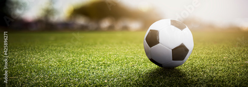 soccer football ball on a grass of a field © Jess rodriguez