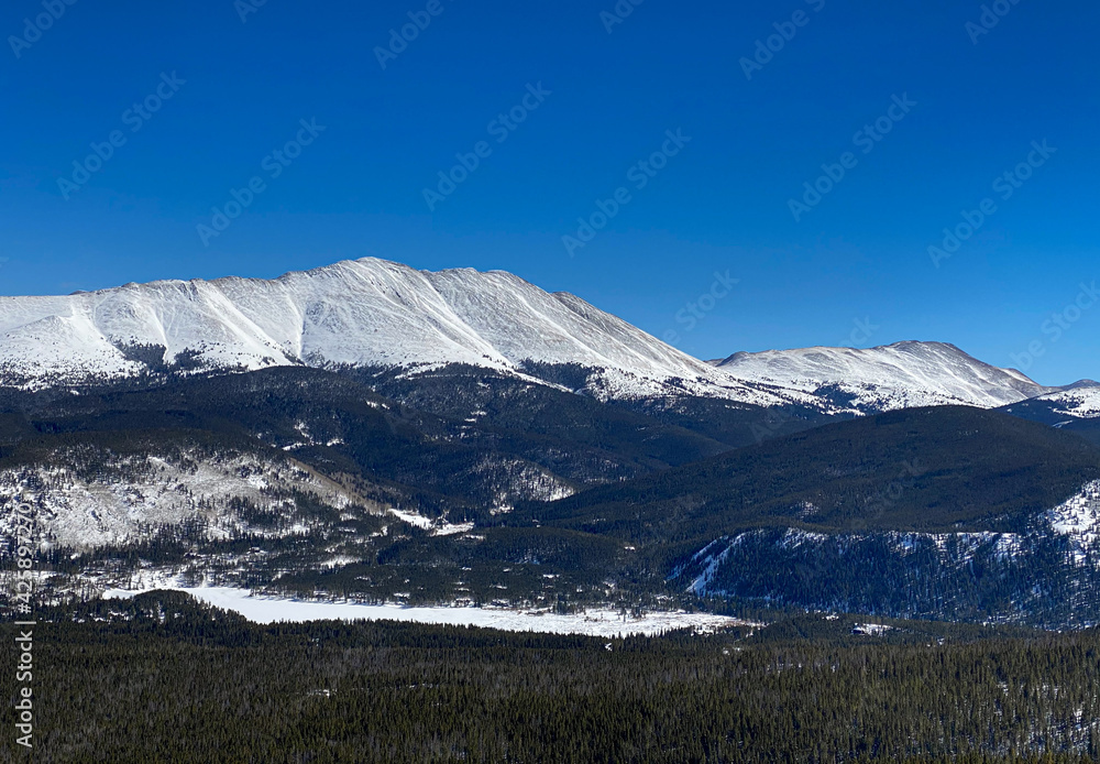 Beautiful sunny day at Breckenridge Ski Resort, Colorado.