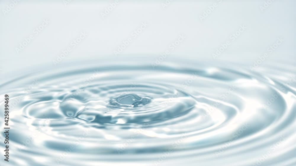Slow Motion Water drop splash into water. Slow Motion Water drop splash into water.