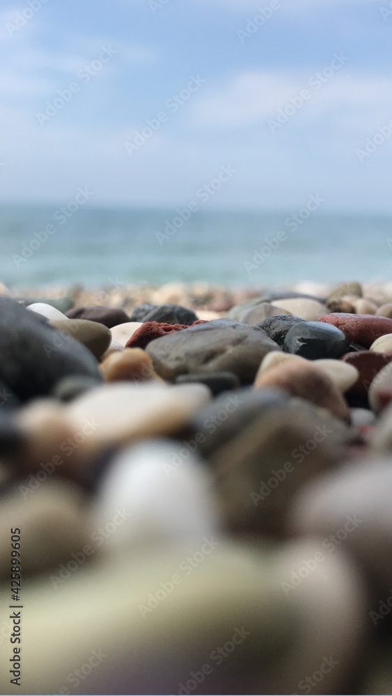 stones on the beach stones on the beach