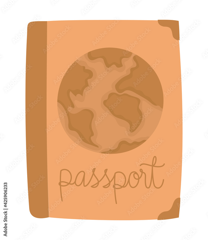 orange passport icon orange passport icon