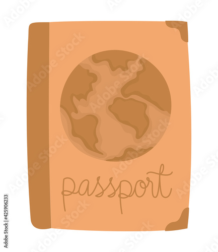 orange passport icon
