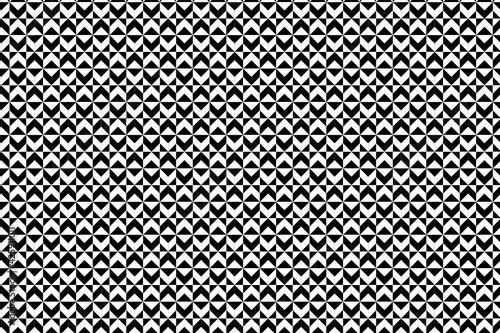 Patrón de ángulos rectos en colores blanco y negro opuestos creando triángulos en negativo