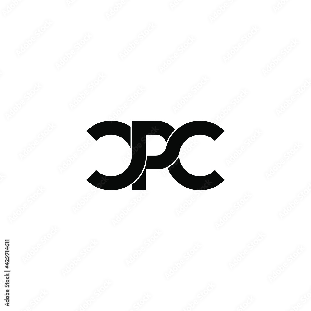 cpc letter original monogram logo design cpc letter original monogram logo design
