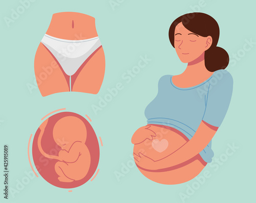 female body pregnant