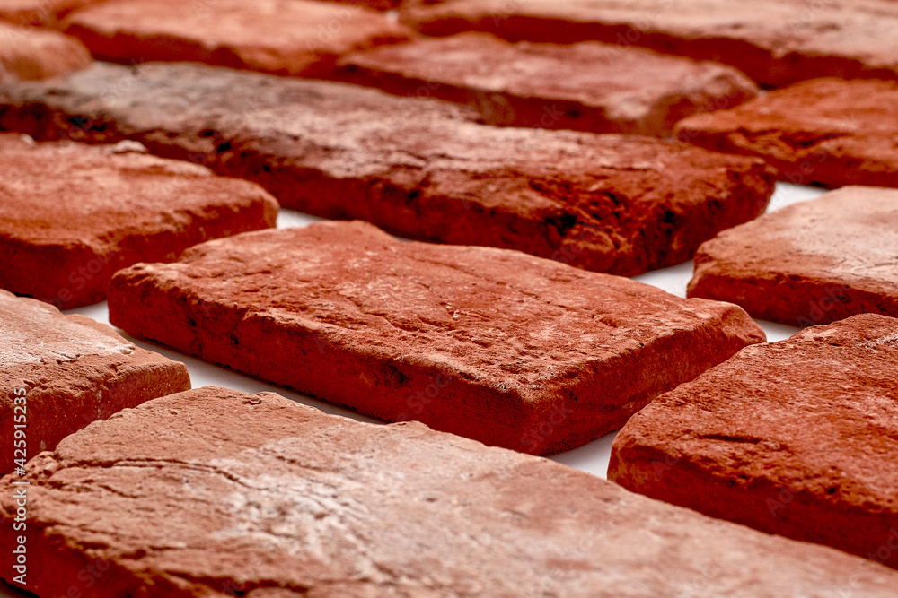 Old orange bricks. High quality photo Old orange bricks. High quality photo