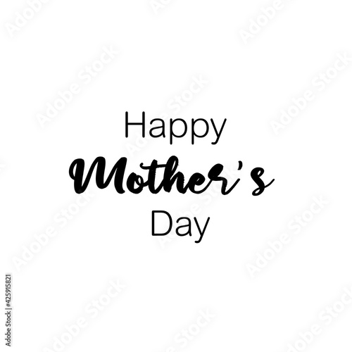 Happy Mother's Day lettering vector