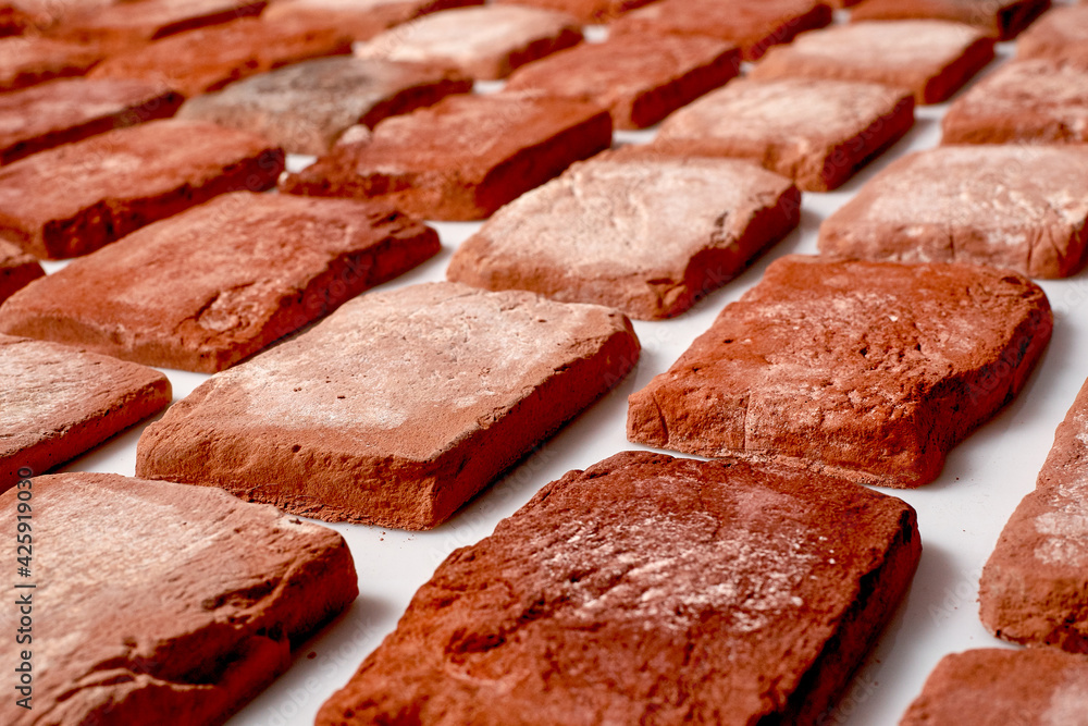 Old orange bricks. High quality photo Old orange bricks. High quality photo
