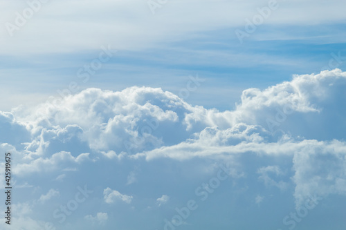 Fototapeta Naklejka Na Ścianę i Meble -  sky with clouds and little sun.