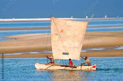 Vezo tribe fishermen, Belo sur Mer, Madagascar. photo