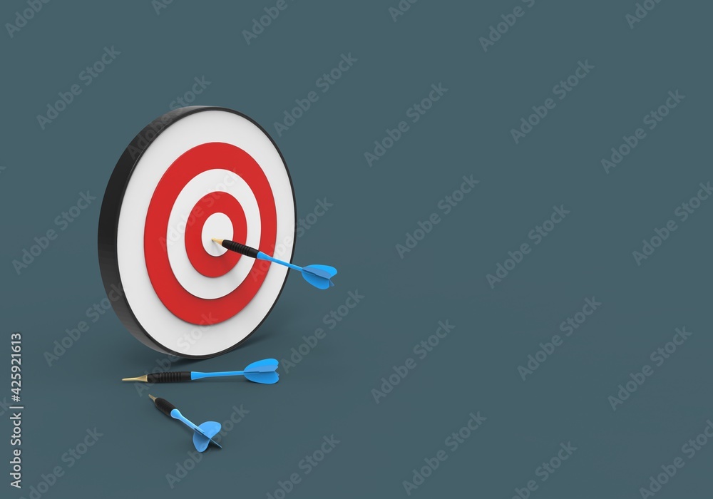 dart on bullseye gray background dart on bullseye gray background