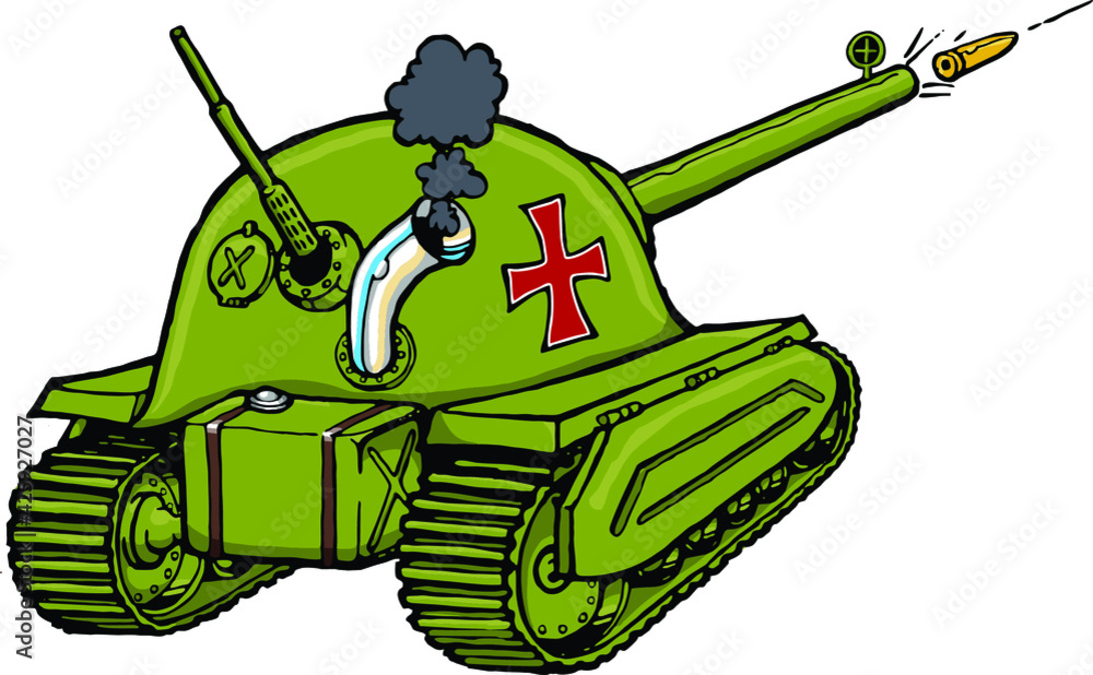 Cartoon Army Tank | WW2 German tank Stock Vector | Adobe Stock