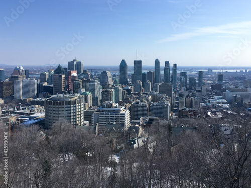 View of downtown Montreal from Mont-Royal