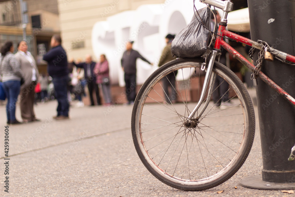 bicycles on the street