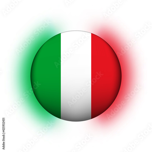 Glass light ball with flag of Italy. Round sphere, template icon. Italian national symbol. Glossy realistic ball, 3D abstract vector illustration highlighted on a white background. Big bubble Free Download Glass light ball with flag of Italy. Round sphere, template icon. Italian national symbol. Glossy realistic ball, 3D abstract vector illustration highlighted on a white background. Big bubble - GFXLoad