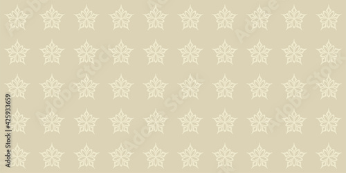 Background pattern with decorative stars. Seamless wallpaper texture for your design. Vector illustration