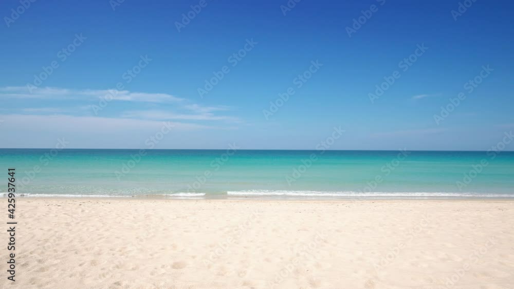 Nature video Phuket beach sea, View of beach sea on sun light in the summer. At Karon Beach, Phuket, Thailand. 4K UHD, Video Clip. Nature and travel concept. Nature video Phuket beach sea, View of beach sea on sun light in the summer. At Karon Beach, Phuket, Thailand. 4K UHD, Video Clip. Nature and travel concept.