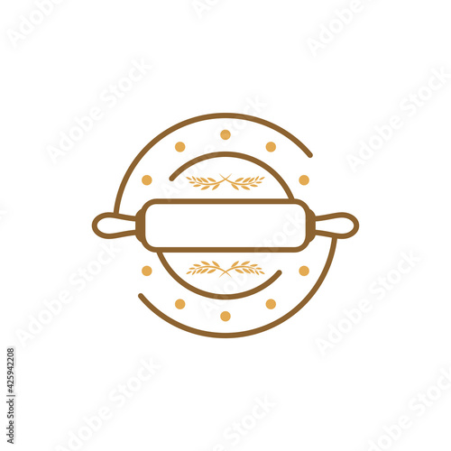 Bakery logo design vector illustration, Creative Bakery logo design concept template, symbols icons