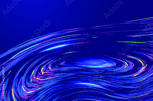 Colorful twisted spiral line swirl internet technology sense vector background 