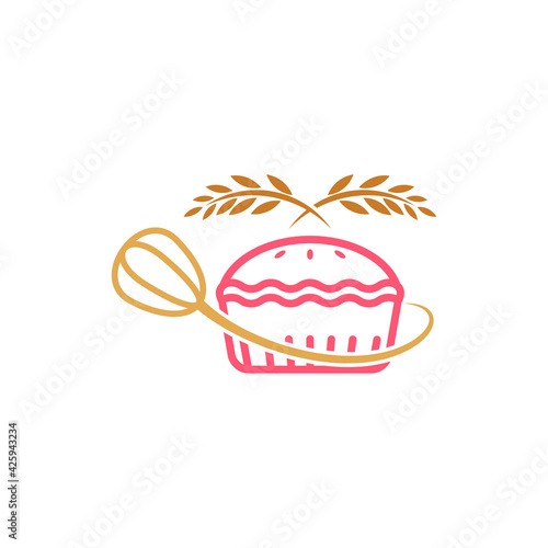 Bakery logo design vector illustration, Creative Bakery logo design concept template, symbols icons