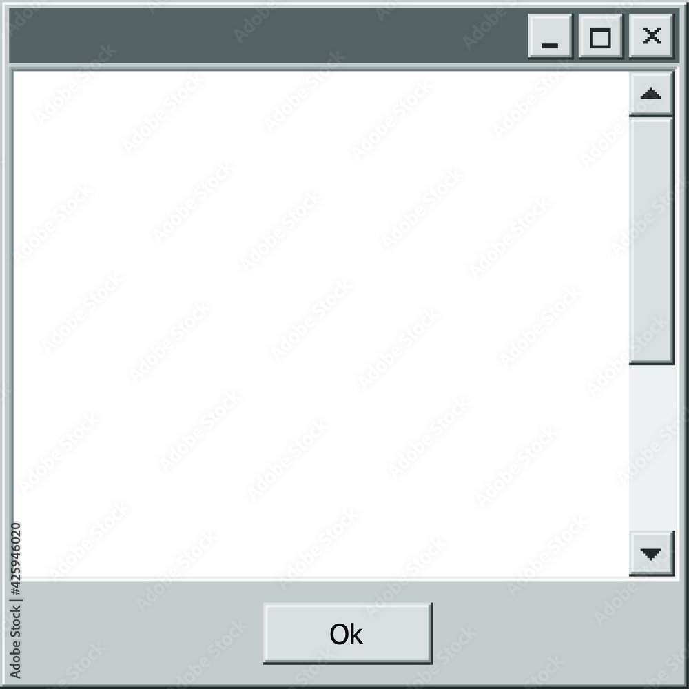 Window interface flat style vector illustration. Opened browser window template. Design for web and mobile app. Window interface flat style vector illustration. Opened browser window template. Design for web and mobile app.