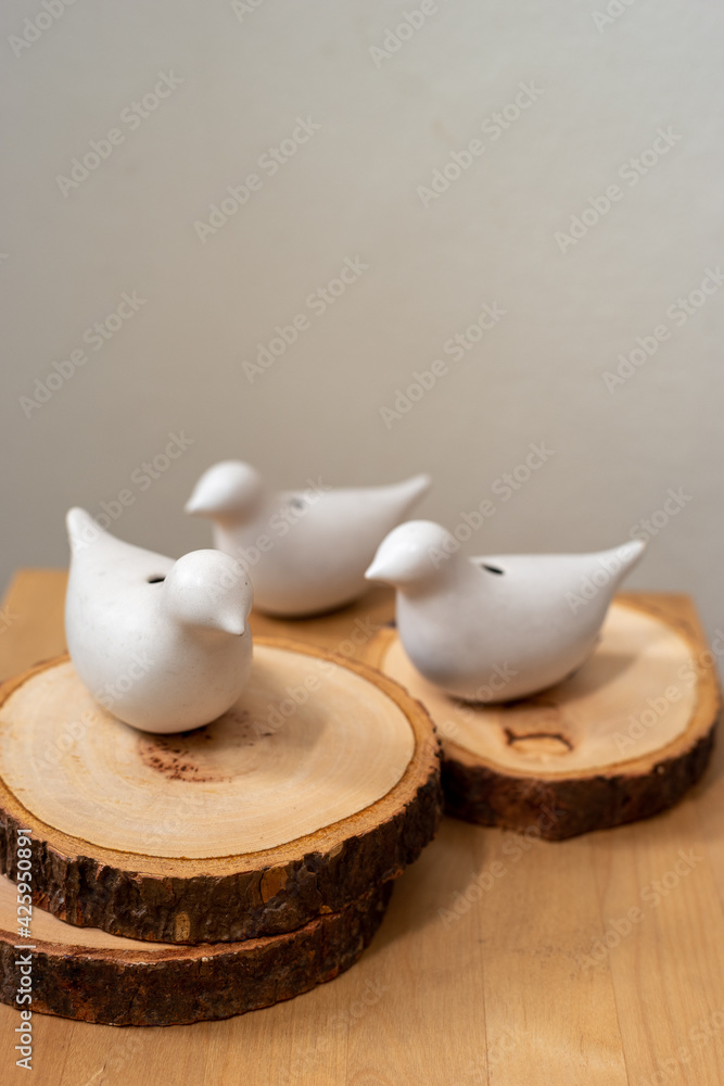 ceramic contains on table