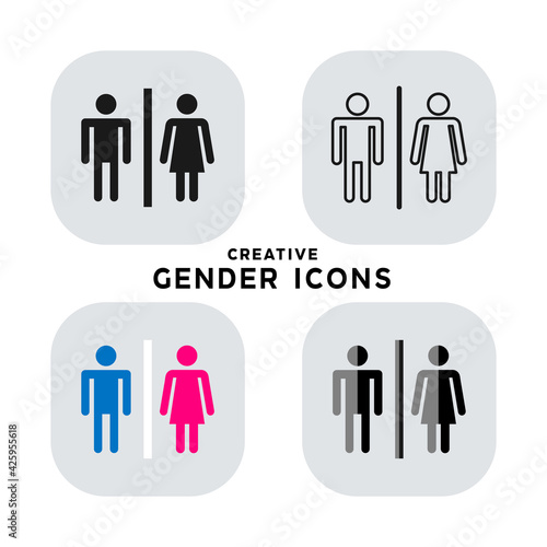 Creative gender icons for designers