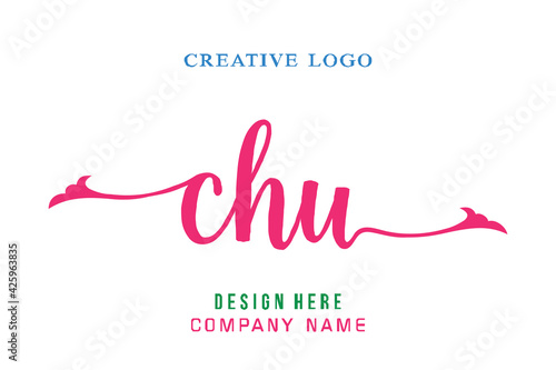 CHU lettering logo is simple, easy to understand and authoritative