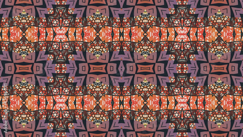 Colorful African fabric     Seamless pattern