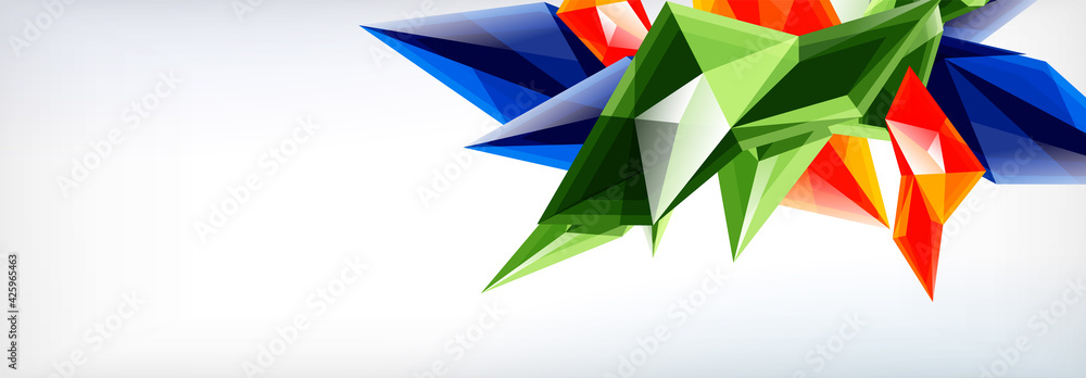 Vector 3d triangles and pyramids abstract background for business or technology presentations, internet posters or web brochure covers Vector 3d triangles and pyramids abstract background for business or technology presentations, internet posters or web brochure covers