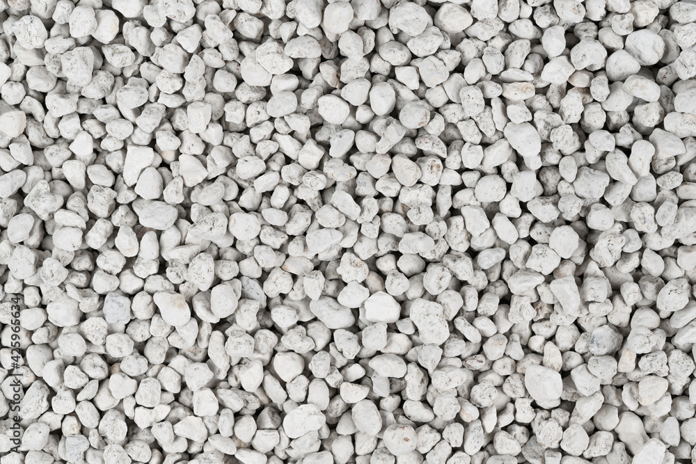 White pebbles background texture. Rock background. clay pebbles White pebbles background texture. Rock background. clay pebbles