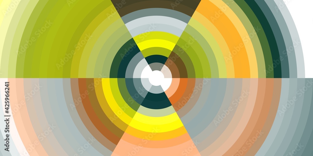 Fototapeta premium Yellow green blue abstract background with rainbow