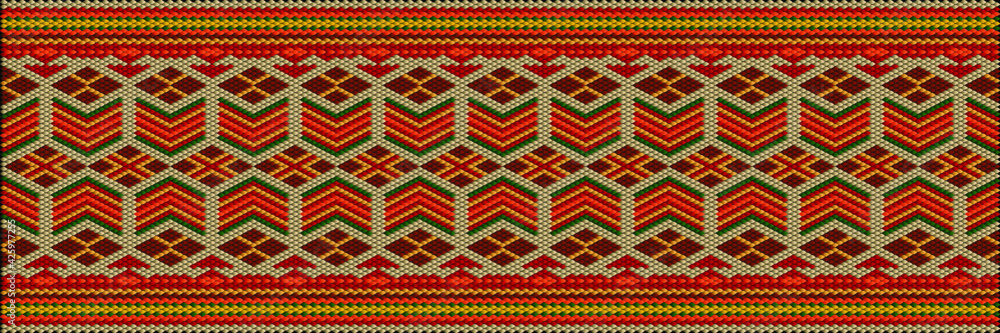 Traditional ethnic ornament for use on fabrics, tiles, ceramics and other interior details. Traditional ethnic ornament for use on fabrics, tiles, ceramics and other interior details.