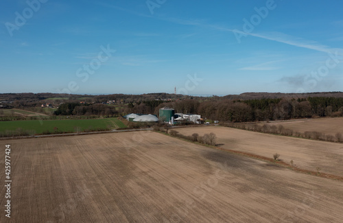 Biogasanlage aus der Luft Perspektive mit einer Drohne aufgenommen © ShDrohnenFly