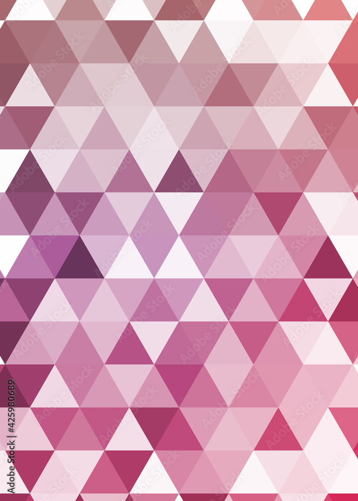 Fototapeta premium Abstract color Low-Polygones Generative Art background illustration