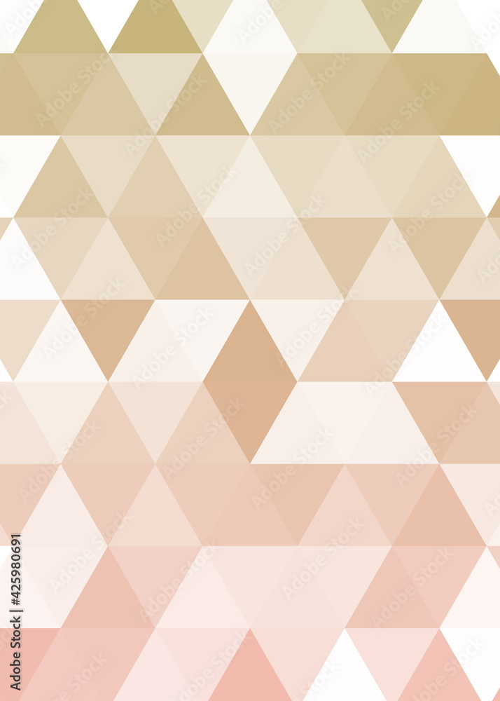 Fototapeta premium Abstract color Low-Polygones Generative Art background illustration