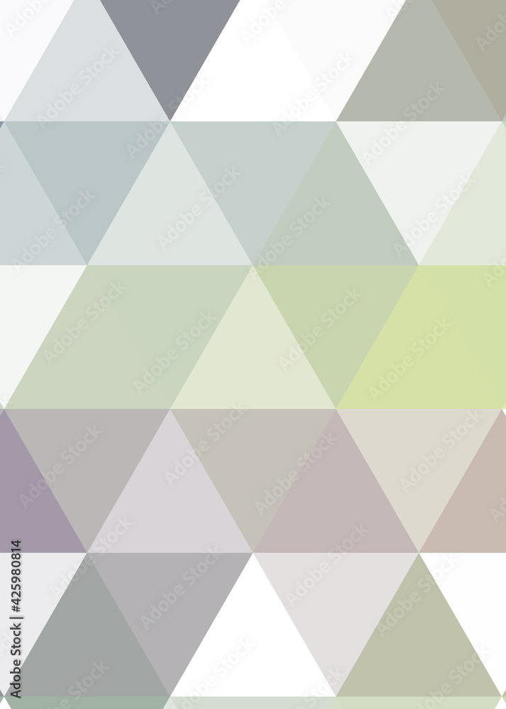 Fototapeta premium Abstract color Low-Polygones Generative Art background illustration