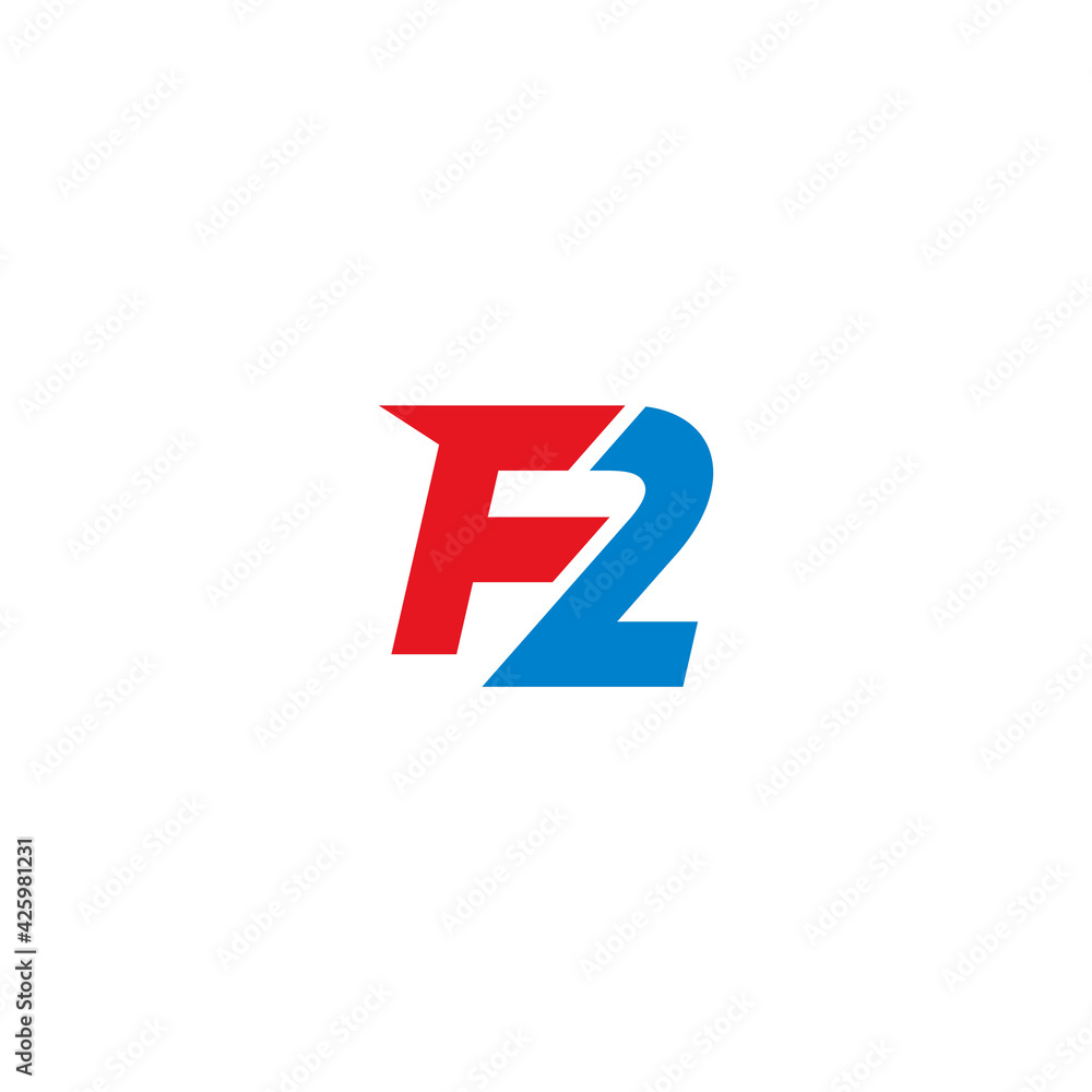 F2 formula logo design. F2 formula logo design.