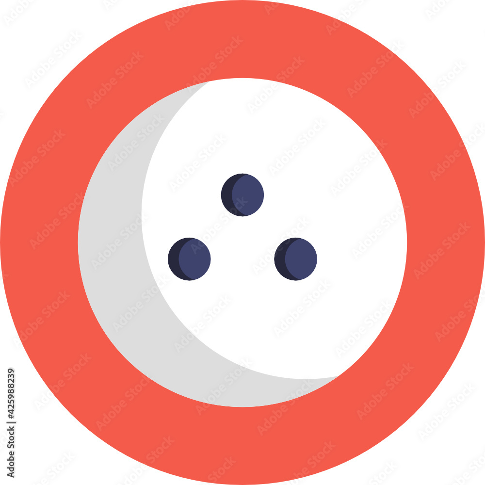 Fototapeta premium Bowling Icon. Vector Illustration.