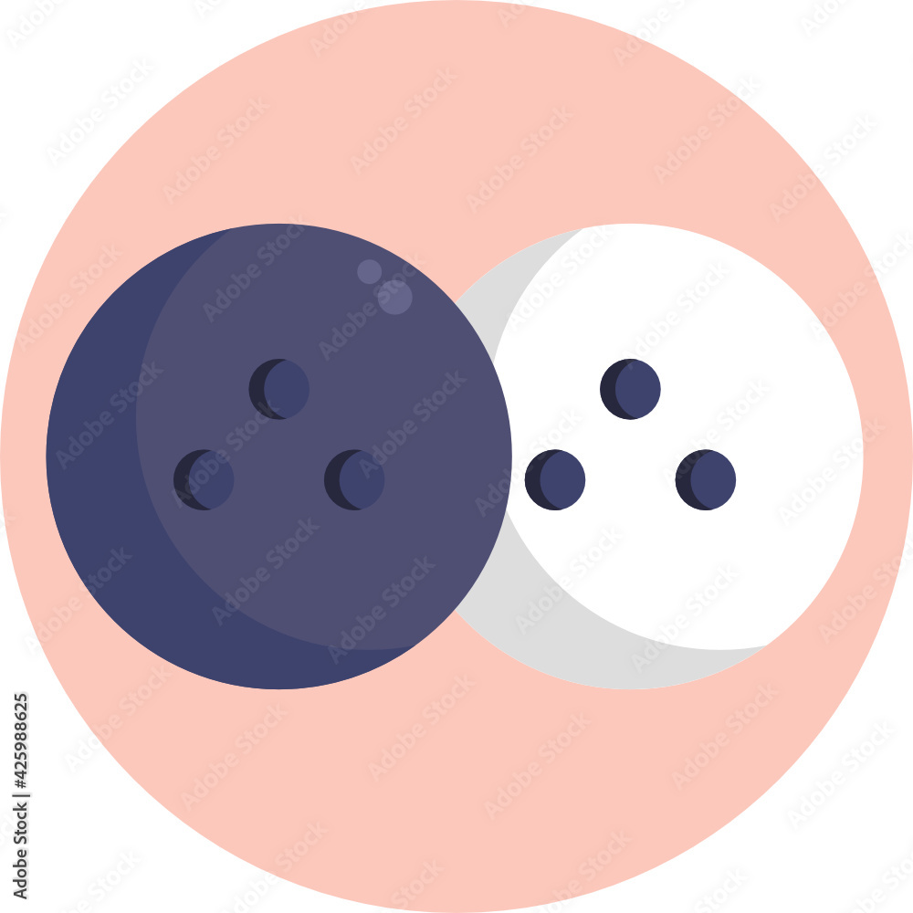 Fototapeta premium Bowling Icon. Vector Illustration.