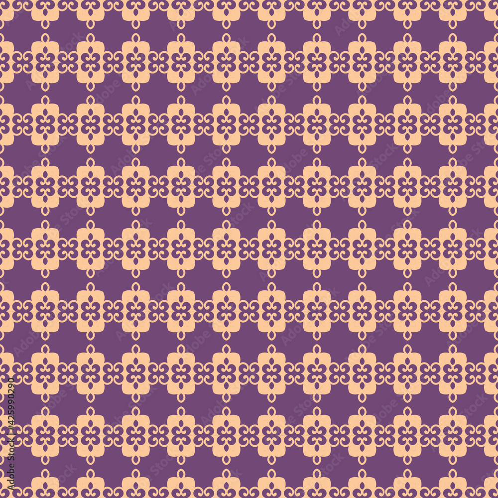 Vector ornamental seamless pattern. Background and wallpaper in ethnic style. Vector illustration can be used for backgrounds, motifs, textile, wallpapers, fabrics, gift wrapping, templates.	
