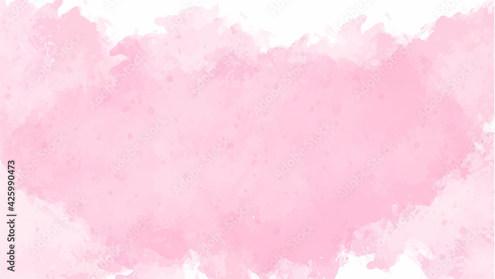 Fototapeta Pink watercolor background for textures backgrounds and web banners design