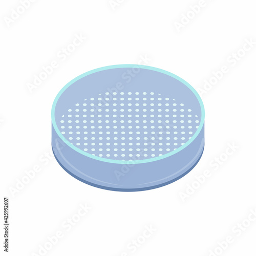 Sieve icon isolated on whit...
