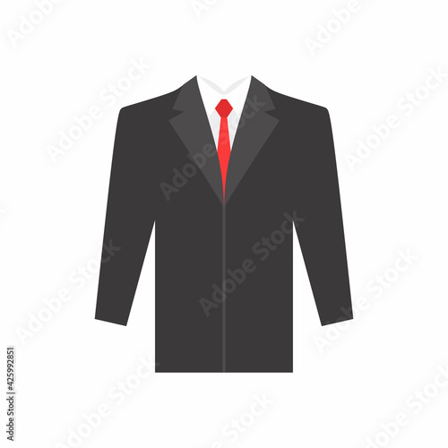 Suit and tie isolated on wh...